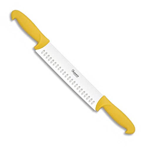 Albainox 17279 - Cuchillo queso puño doble, 25 cm, Amarillo