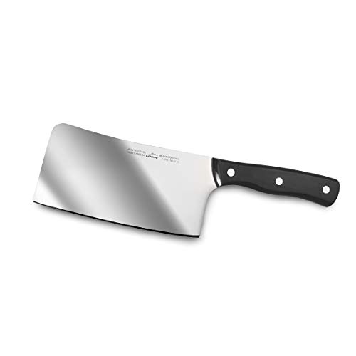 Lacor - 39018 - Macheta Cocina, Cuchillo Profesional Carnicero, Hacha de Cocina, Acero Inoxidable, Mango ergonómico, Medida hoja 17 x 8cm, Negro