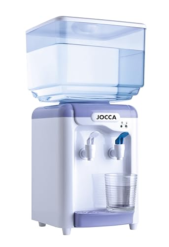Jocca Dispensador de Agua con depósito de 7 litros, Blanco y azul, 24.5 x 23 x 34 cm, Libre de BPA, SIN adaptador para botellas,