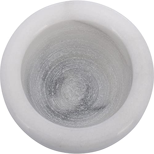Westmark Mortero de mármol, Alto, Diámetro interior: aprox. 7,5 cm, Gourmet, Blanco/Gris, 69592260